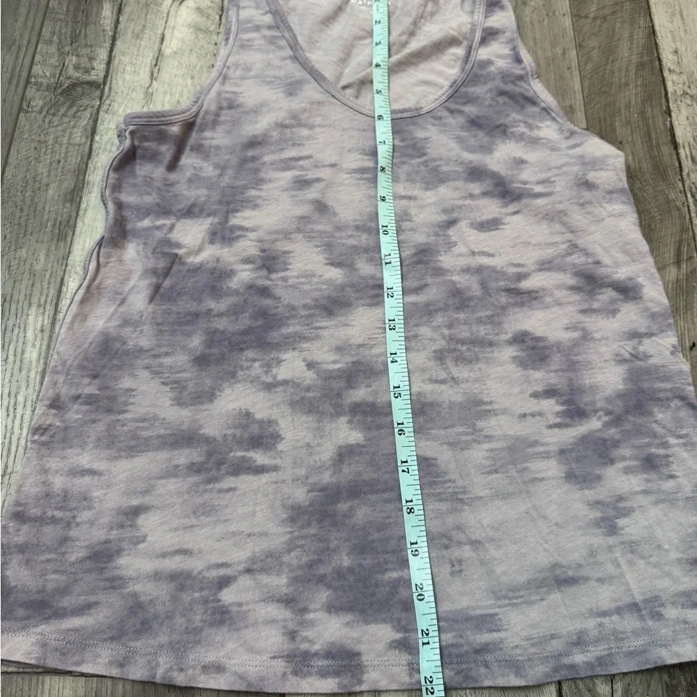 Athleta Organic Daily Tie Dye Tank Women’s Purple Sleeveless Small